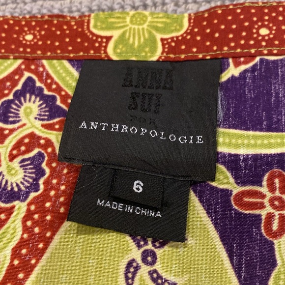 Anna Sui Anthropologie skirt - Picture 7 of 9